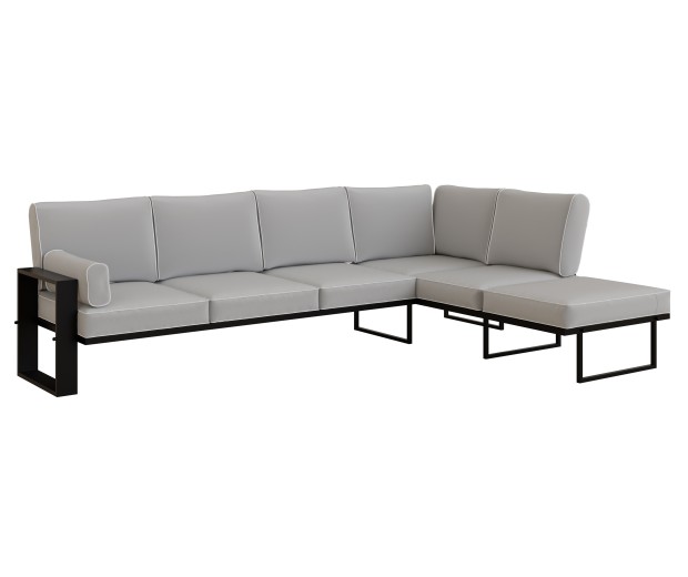 Kampinė lauko sofa 0011279