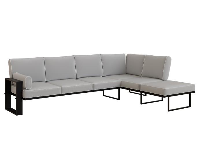 Kampinė lauko sofa 0011279